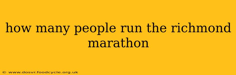 how many people run the richmond marathon