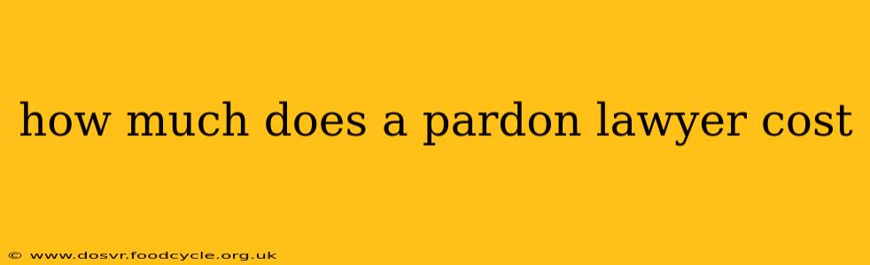 how much does a pardon lawyer cost