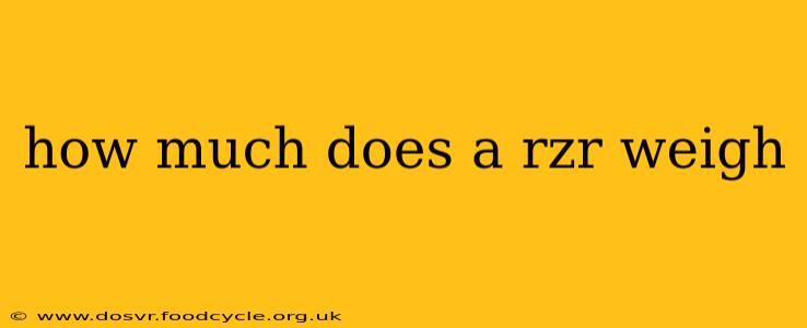 how much does a rzr weigh