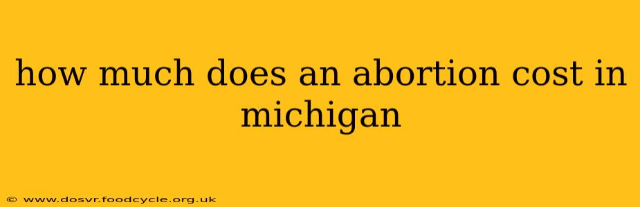 how much does an abortion cost in michigan