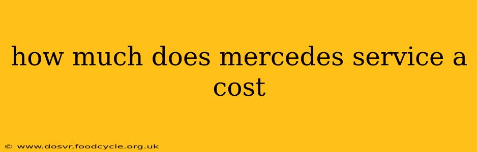 how much does mercedes service a cost