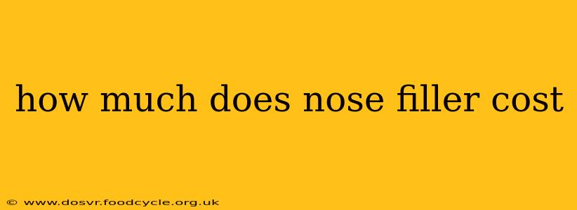 how much does nose filler cost