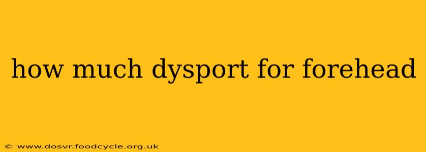 how much dysport for forehead