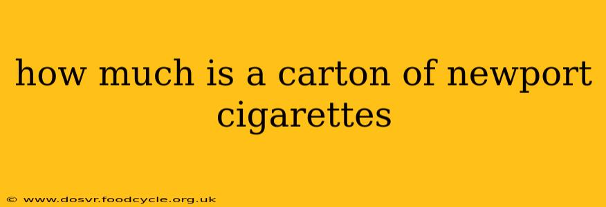 how much is a carton of newport cigarettes
