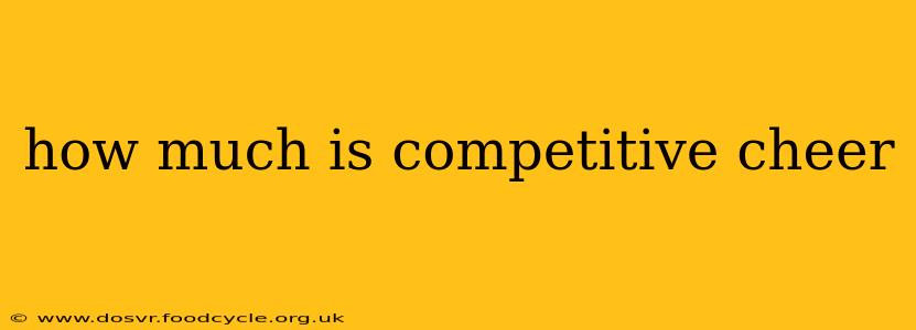 how much is competitive cheer