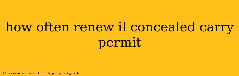 how often renew il concealed carry permit