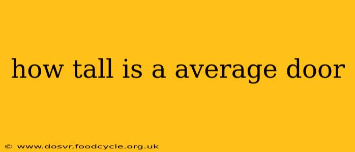 how tall is a average door