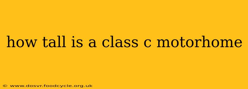 how tall is a class c motorhome
