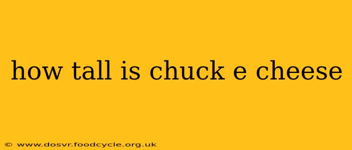 how tall is chuck e cheese