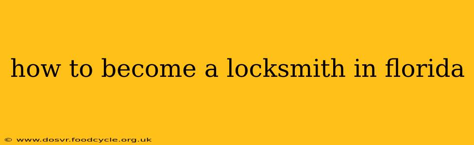 how to become a locksmith in florida