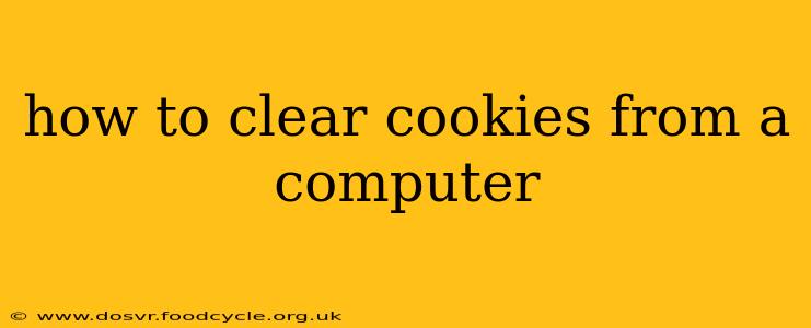 how to clear cookies from a computer