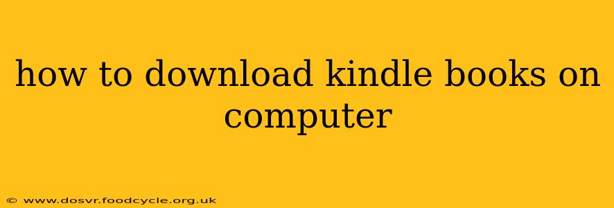 how to download kindle books on computer