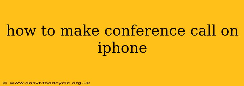 how to make conference call on iphone