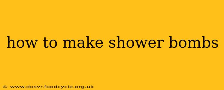 how to make shower bombs