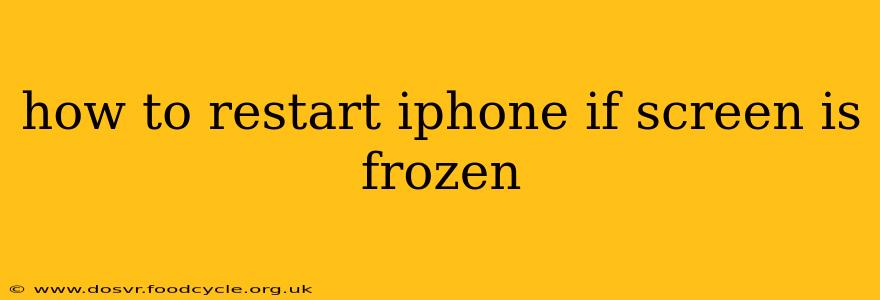 how to restart iphone if screen is frozen