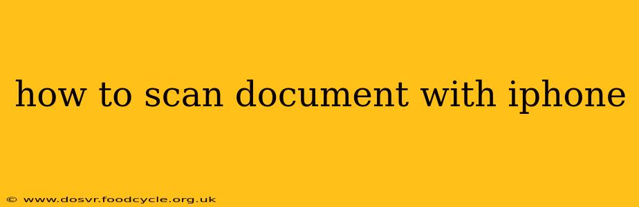 how to scan document with iphone