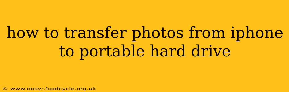 how to transfer photos from iphone to portable hard drive