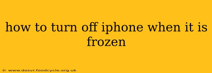 how to turn off iphone when it is frozen