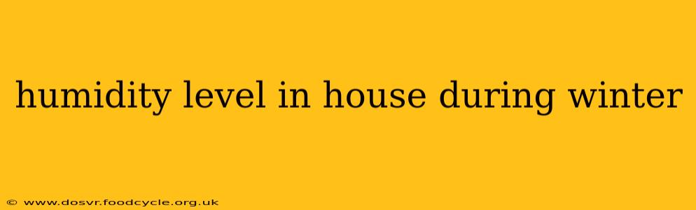 humidity level in house during winter