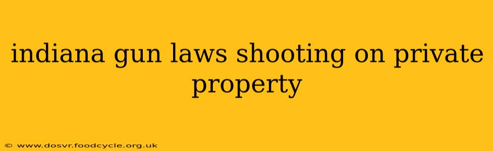 indiana gun laws shooting on private property
