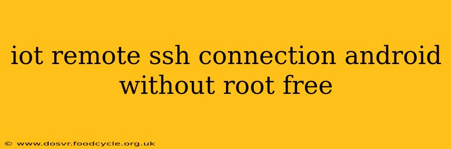 iot remote ssh connection android without root free
