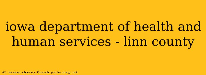 iowa department of health and human services - linn county