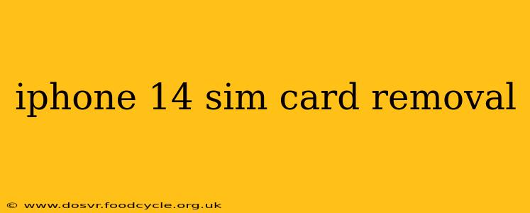 iphone 14 sim card removal