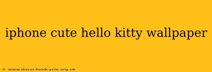 iphone cute hello kitty wallpaper