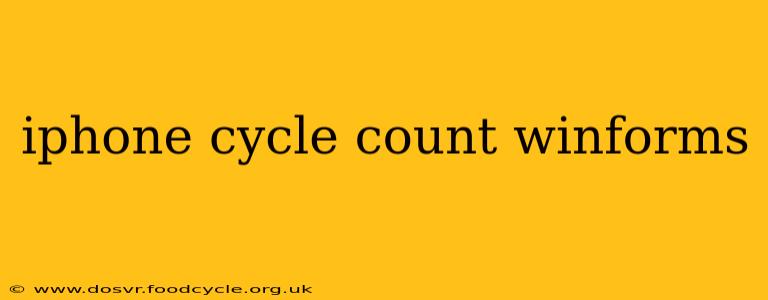 iphone cycle count winforms