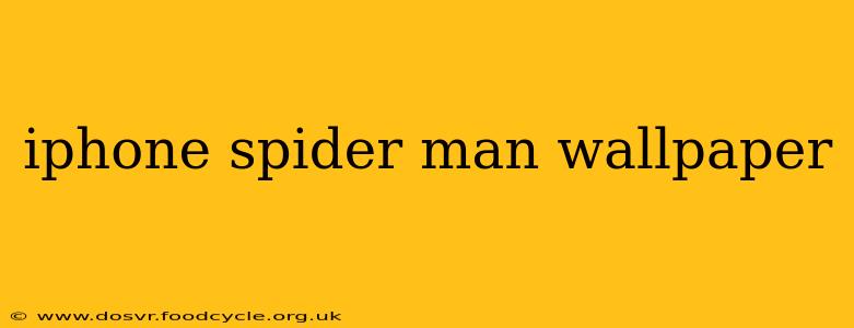 iphone spider man wallpaper