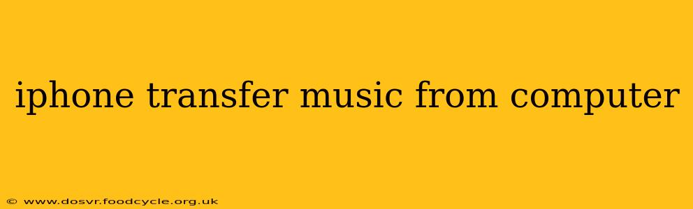 iphone transfer music from computer