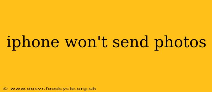 iphone won't send photos