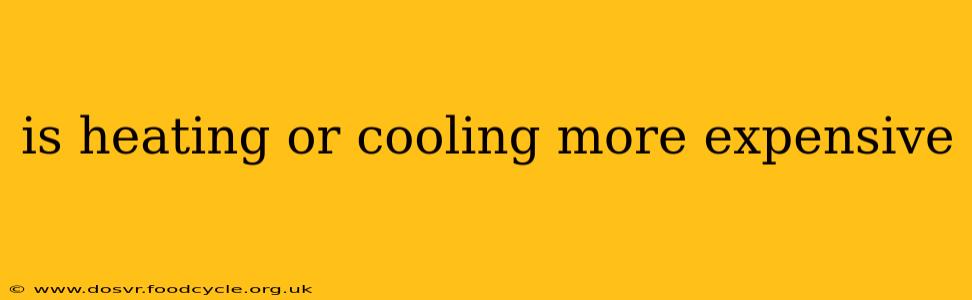is heating or cooling more expensive