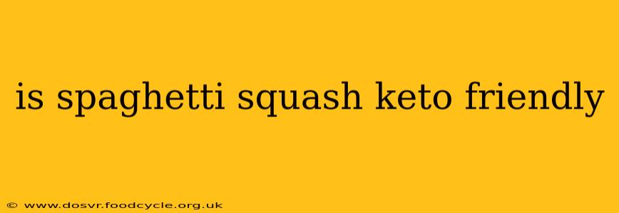 is spaghetti squash keto friendly