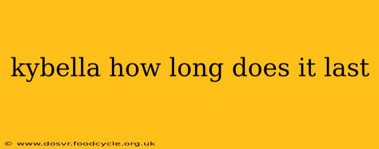 kybella how long does it last
