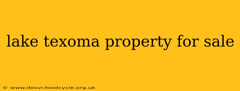lake texoma property for sale