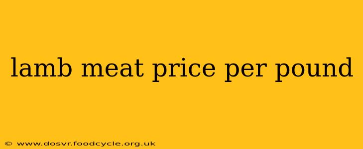 lamb meat price per pound