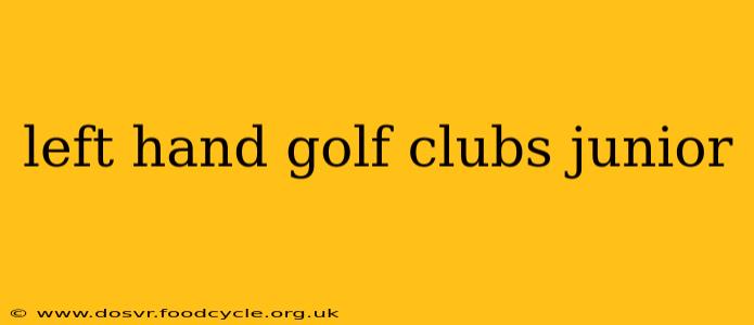 left hand golf clubs junior