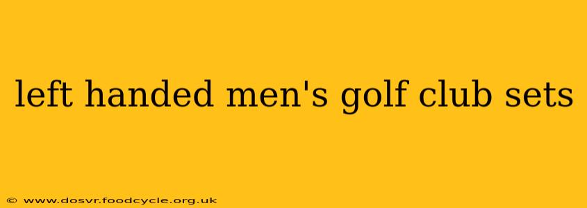 left handed men's golf club sets