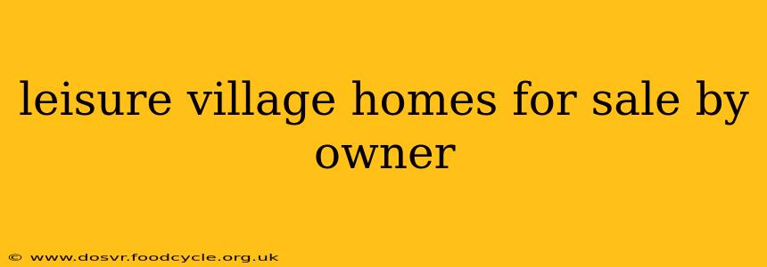leisure village homes for sale by owner