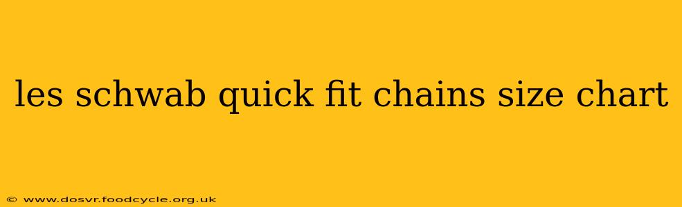 les schwab quick fit chains size chart