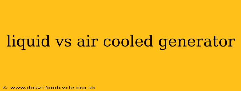 liquid vs air cooled generator