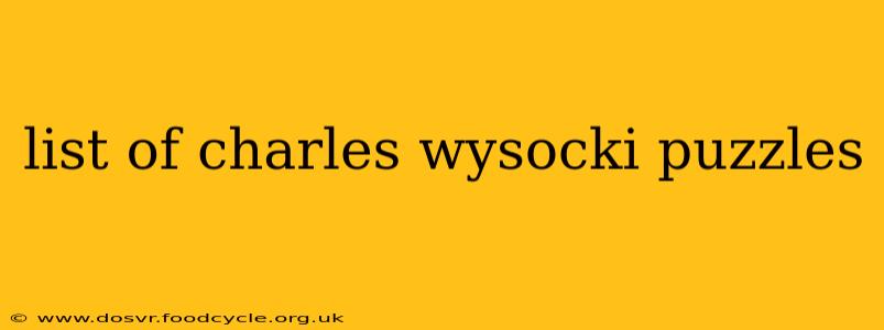 list of charles wysocki puzzles