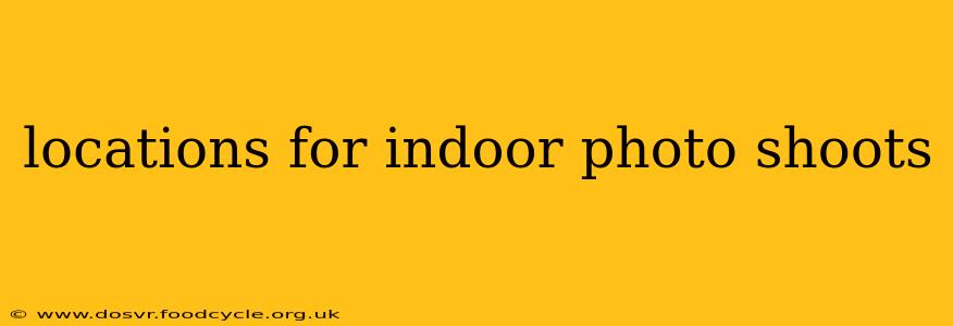 locations for indoor photo shoots