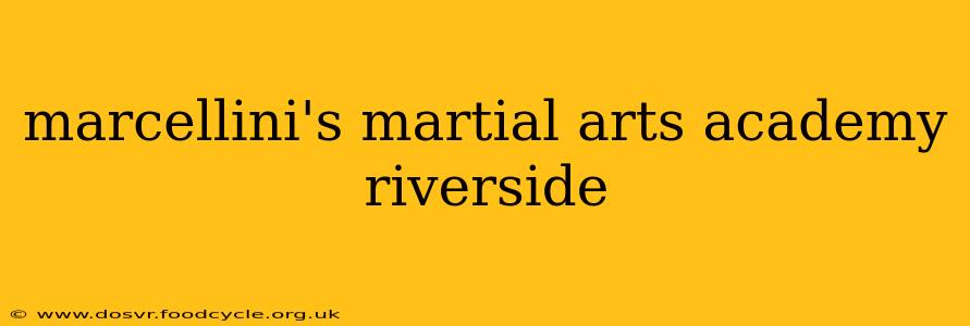 marcellini's martial arts academy riverside