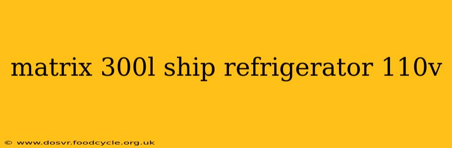matrix 300l ship refrigerator 110v
