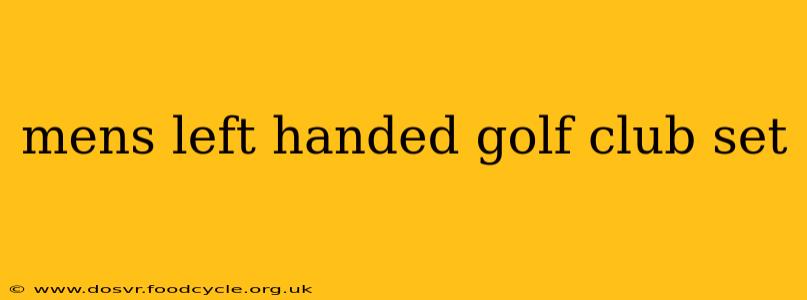 mens left handed golf club set