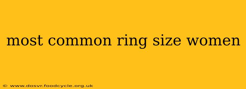most common ring size women