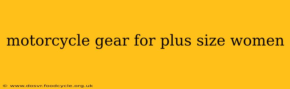 motorcycle gear for plus size women