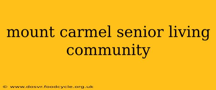 mount carmel senior living community